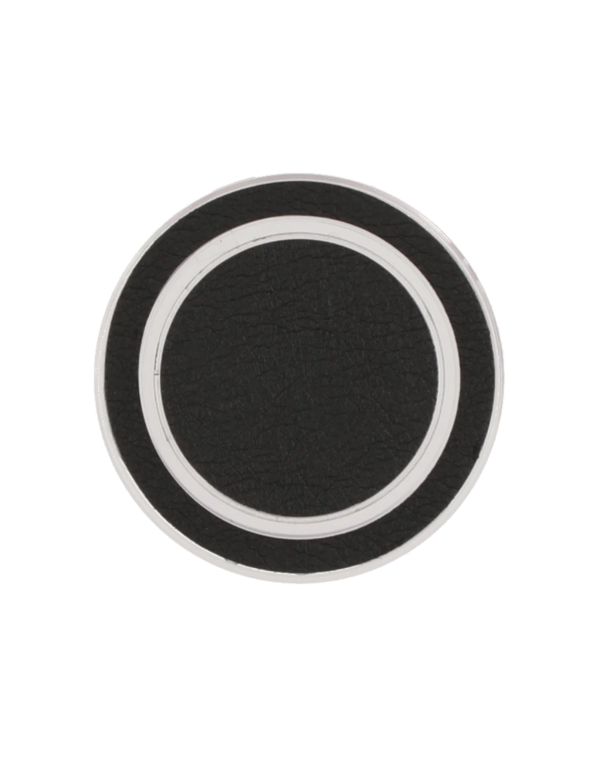 black leather popgrip